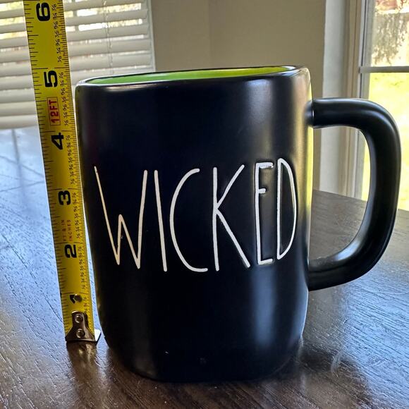Rae Dunn  “WICKED” Black Green Coffee Mug Artisan Collection by Magenta - Picture 2 of 8